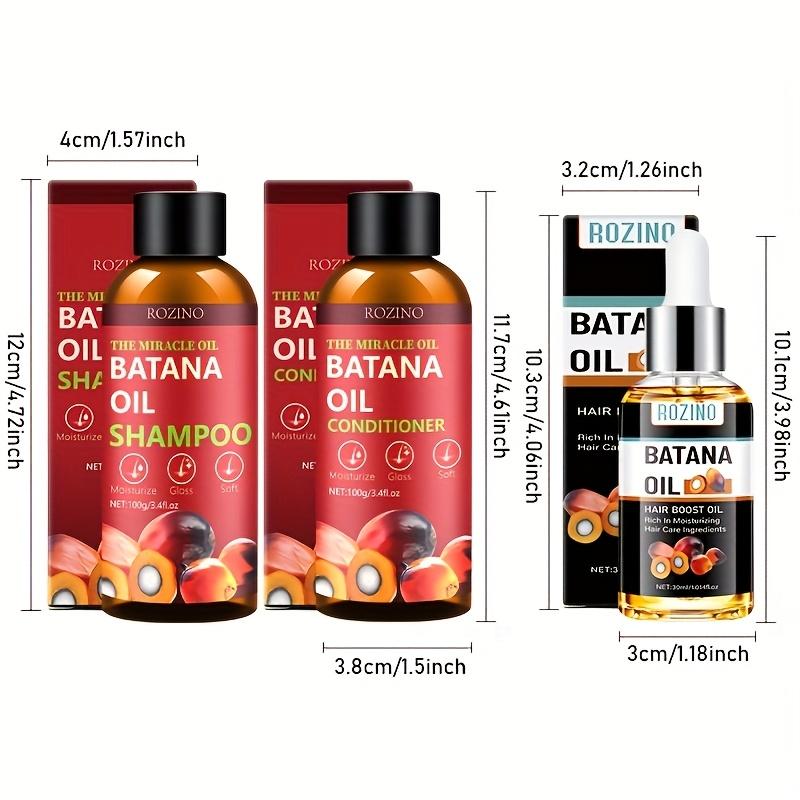Batana Oil Shampoo and Conditioner Set, Batana Oil for Hair Growth Shampoo, Hair Thickening Product for Women and Men Daily Hair Care, Hair Regrowth Shampoo for Thinning Hair & Hair Loss