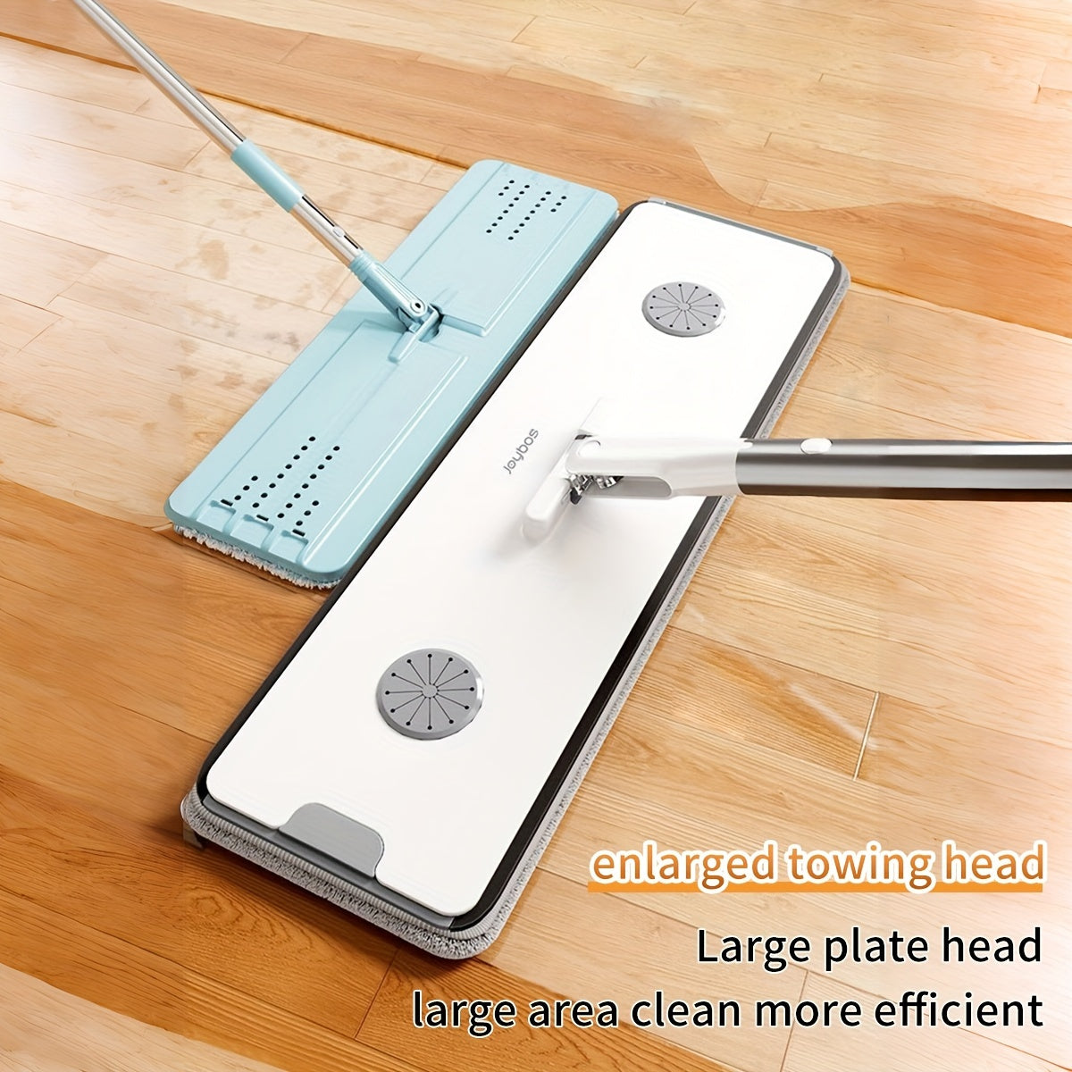 12.99inch Microfiber Flat Mop And Bucket Set Floor Cleaning System, Wet Dry Mop For Wall Cleaner With Long Handle, Hardwood Floor Mop With Microfiber Cloths. Bedroom\u002F Bathrooms\u002Fliving Room Mops For Floor Cleaning
