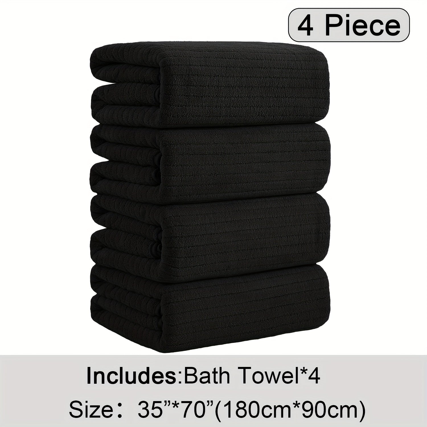 4 Pack XL Bath Towels 4 Pack Oversized Bath Towels Set, 35\