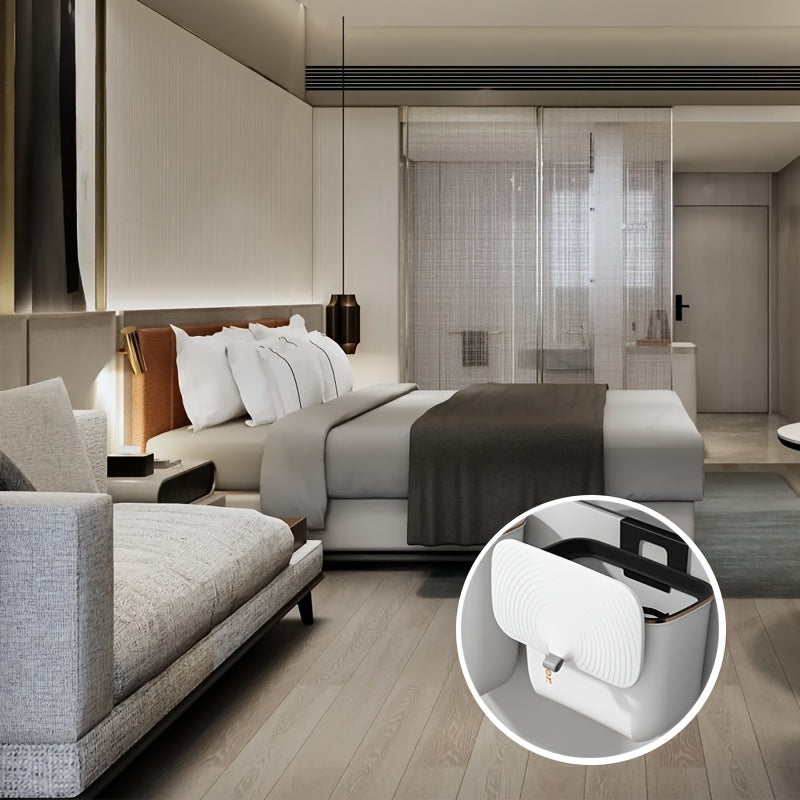 1pc Large Wall-Mounted Trash Can with Powder-Coated Frame - Heavy-Duty Rectangular Bin Suitable for Use in & Commercial - Space-Saving Open-Top Bin, Bathroom, Bedroom, Hotel - Installation (No Standing)