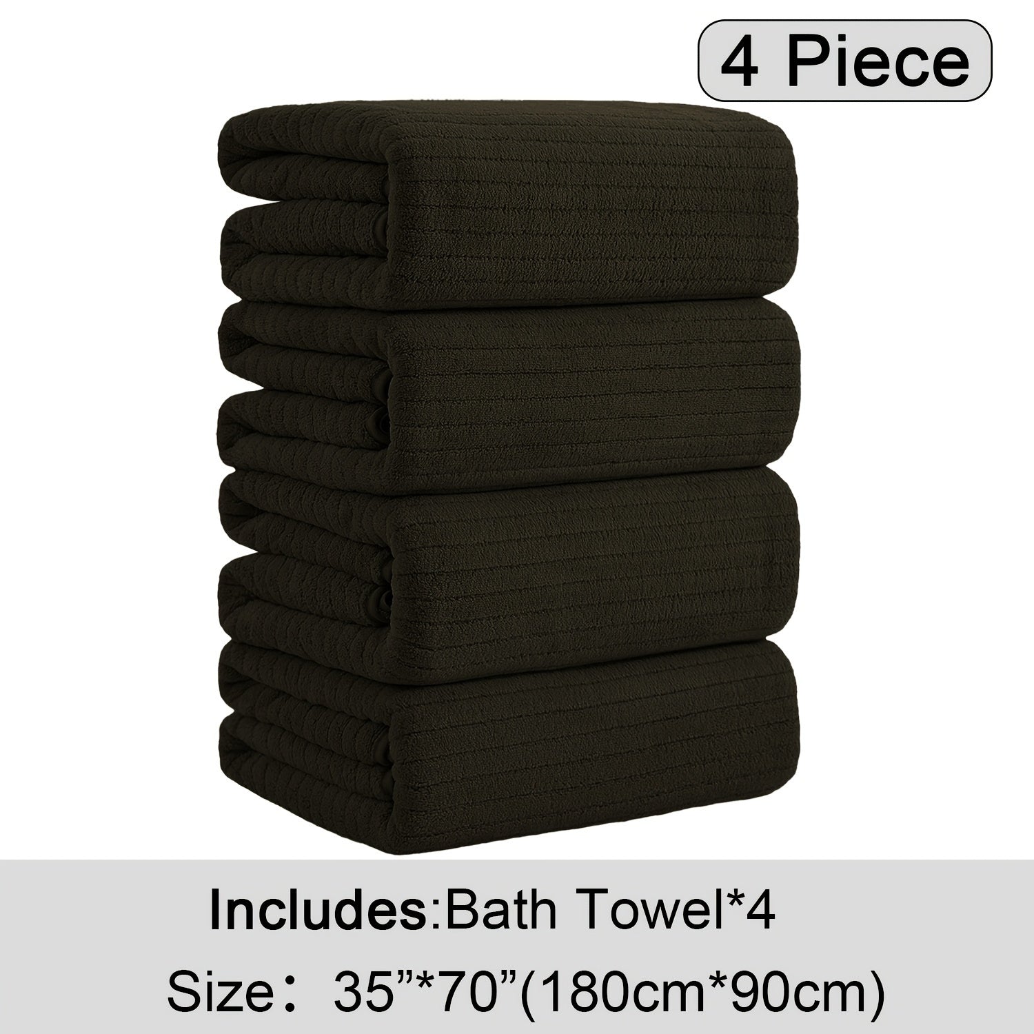 4 Pack XL Bath Towels 4 Pack Oversized Bath Towels Set, 35\
