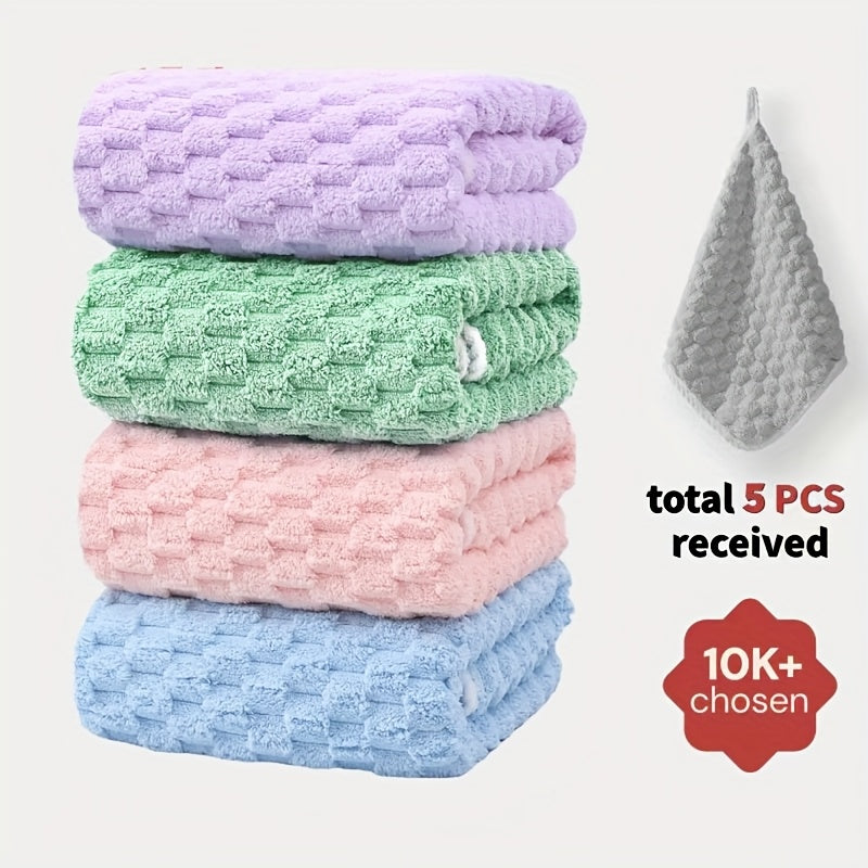 Pack Of 4 Waffled Super Soft Bath Towels - Super Absorbent Quick-Drying Microfiber Towels for Adults - 80%, 20% Polyamide - Suitable for Spa, Fitness, Travel & Everyday Use - Perfect Gift for Home & Gym