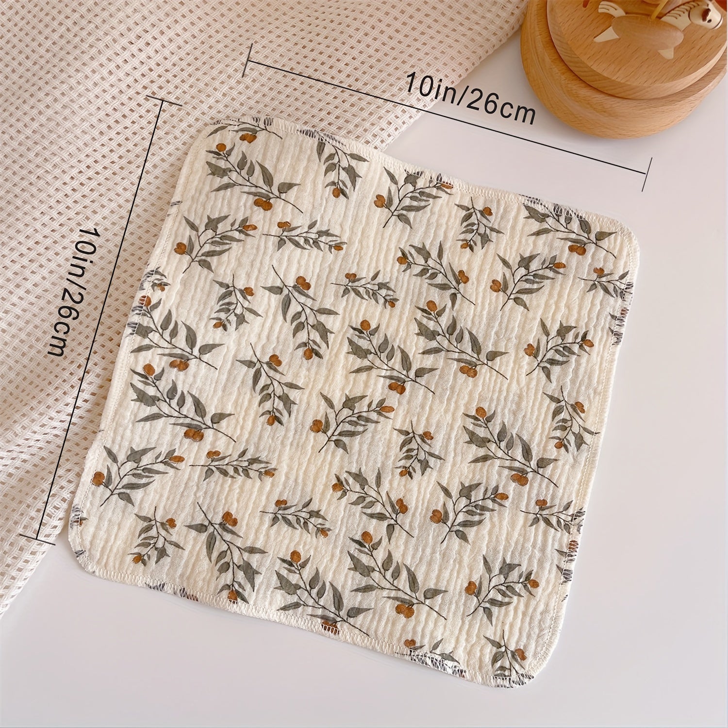 10 Pack Cute Cartoon Baby Face Wash Towels Soft Breathable Small Square Towel Baby Bath Towel