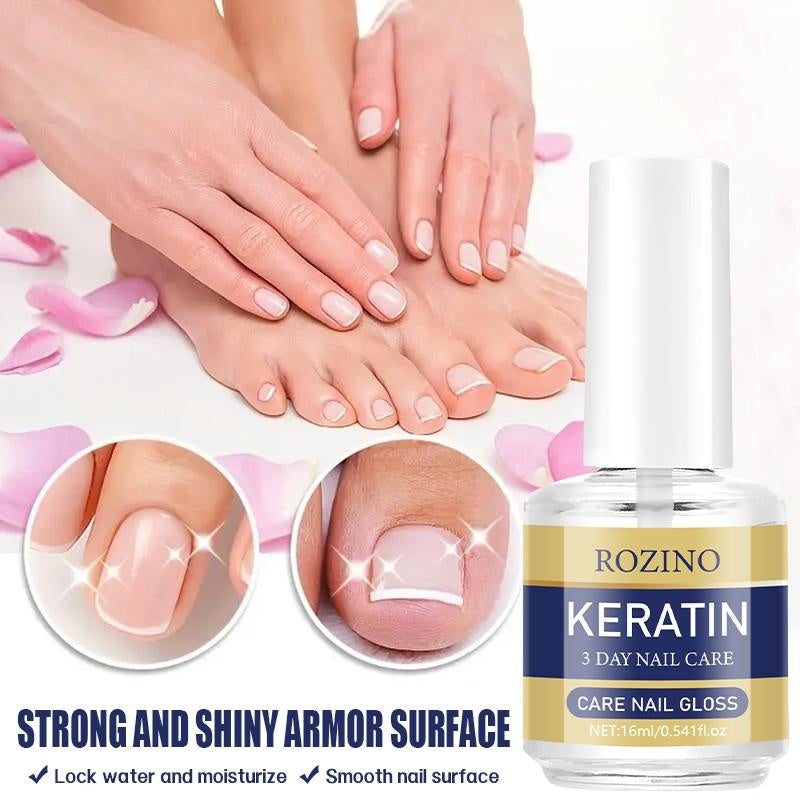 [3 bottles]ROZINO 3 Days Nail Care - Keratin Amino Acid Formula for Superior Nail Nourishment.CARE/MOISTURIZING/keratin