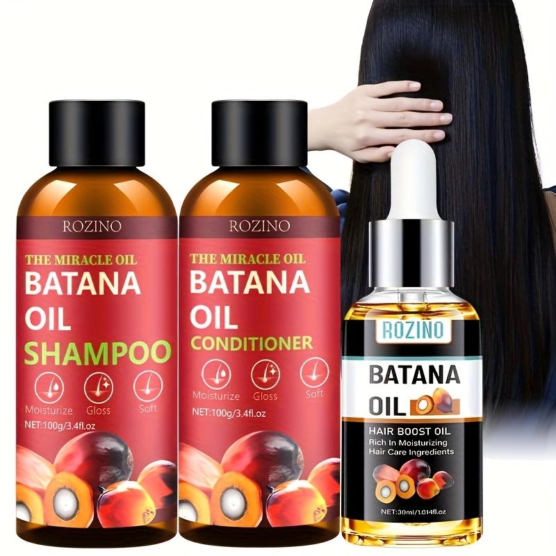 Batana Oil Shampoo and Conditioner Set, Batana Oil for Hair Growth Shampoo, Hair Thickening Product for Women and Men Daily Hair Care, Hair Regrowth Shampoo for Thinning Hair & Hair Loss