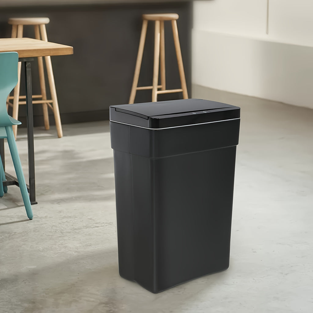 13 Gallon Trash Can Automatic Kitchen Trash Can Touch Free High-Capacity Garbage Can with Lid for Bedroom Bathroom Home Office 50 Liter