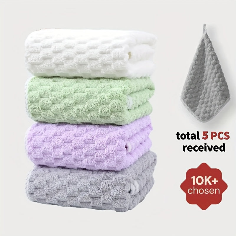 Pack Of 4 Waffled Super Soft Bath Towels - Super Absorbent Quick-Drying Microfiber Towels for Adults - 80%, 20% Polyamide - Suitable for Spa, Fitness, Travel & Everyday Use - Perfect Gift for Home & Gym