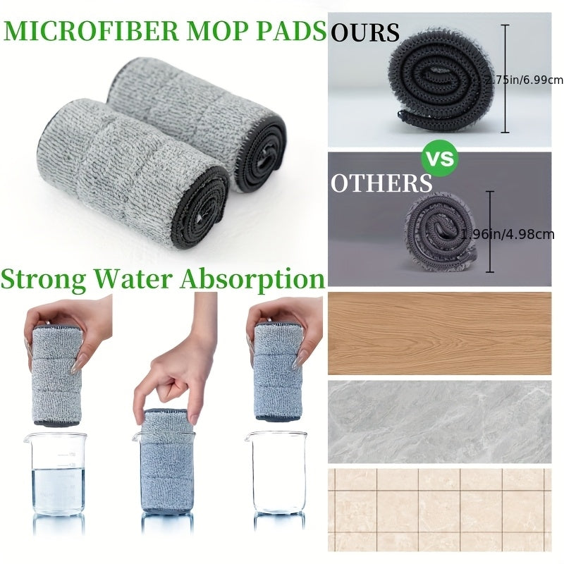 Mop And Bucket with Wringer Set for Home, Sturdy Aluminium Mops for Floor Cleaning, Large Flat Mopping Bucket System, Wall Cleaner with 6 Microfiber Pads, for Cleaning Floors, Windows, Courtyards, And Bathrooms.(Mop + Bucket + 6 Cloths)