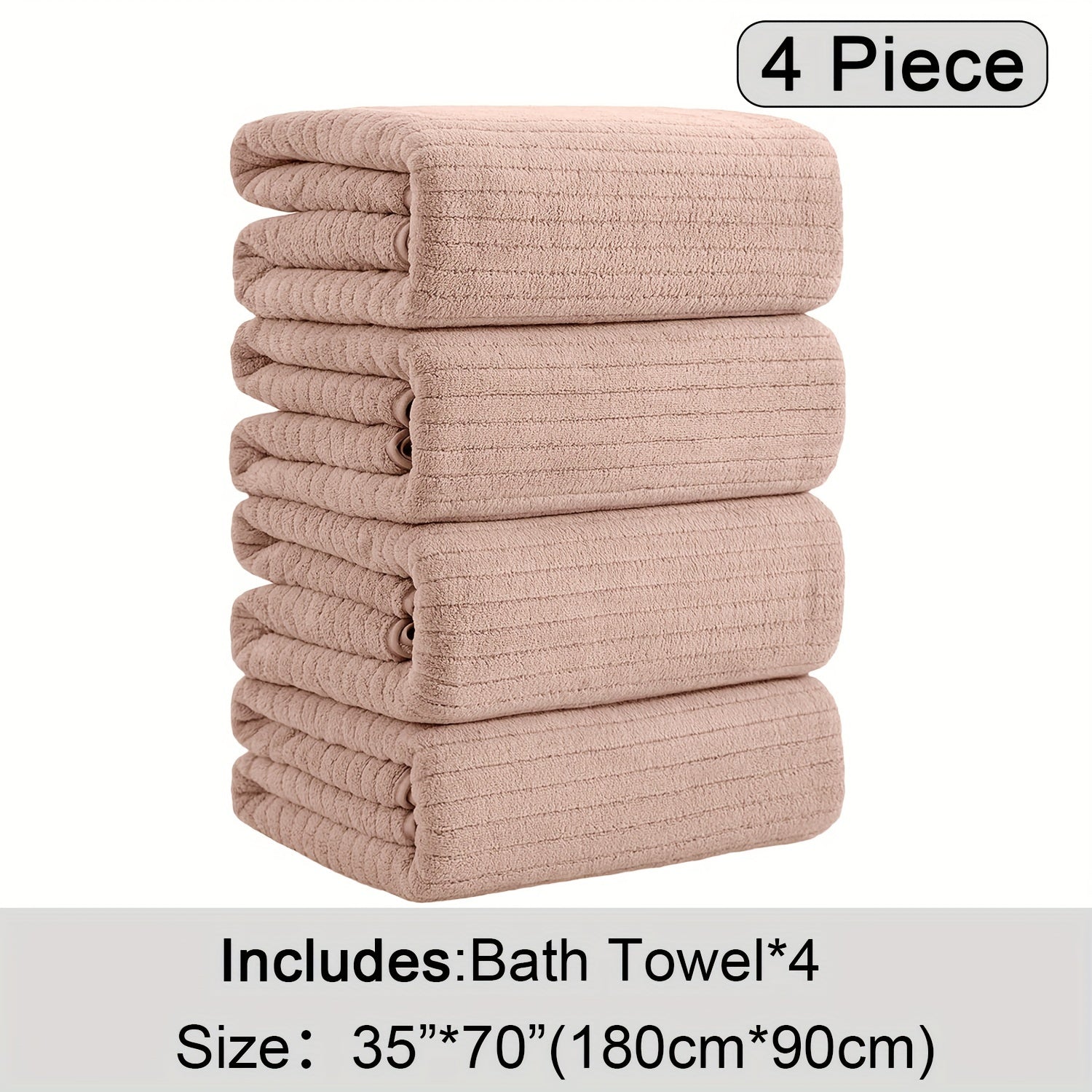 4 Pack XL Bath Towels 4 Pack Oversized Bath Towels Set, 35\