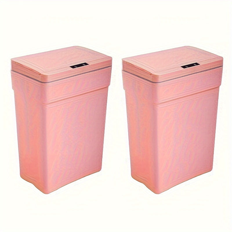 13 Gallon Trash Can Automatic Kitchen Trash Can Touch Free High-Capacity Garbage Can with Lid for Bedroom Bathroom Home Office 50 Liter