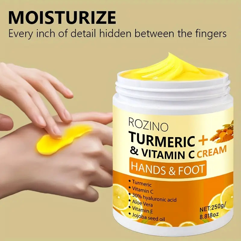 Turmeric hands & foot Firming Cream,Hydrating Anti-wrinkle Tighten Lift Neck Cream for Smooths Wrinkles, Tightening and Lift Skin, Fine lines, Loose & Sagging Skin On Face & Neck 1.69 oz Body Care Smoother Moisturizer Moisture
