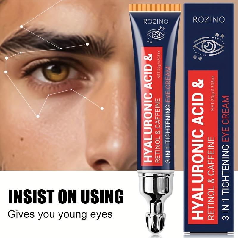 6% Caffeine Eye Cream for Dark Circles - Rapid Wrinkle Repair, Daily 1% Retinol & Hyaluronic Acid to Fight Fine Lines, Wrinkles, & Dark Spots, Eye Care Suitable for Men and Women's 0.71 fl. oz