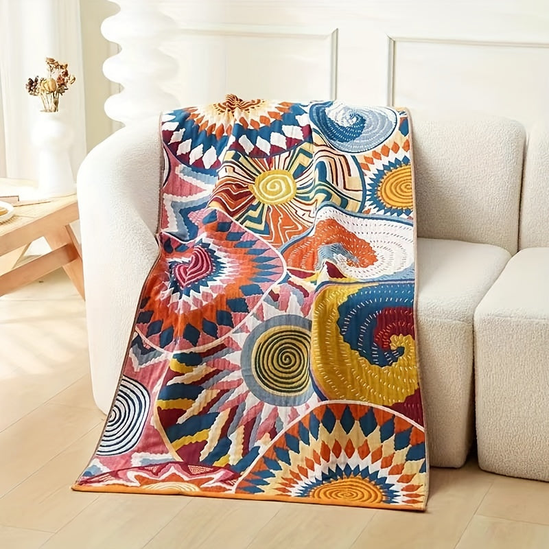 1pc 100% Cotton Bath Towel, Ultra-Soft Floral Bath Towel-Quick-Dry, AbsorbentPolyester, Perfect for Home & Beach Use, 62.99*31.5inch