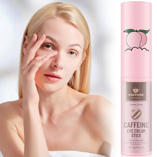 [Four Pack]ROZINO Caffeine Eye Cream Stick - Moisturizing and Restoring Skin Vitality, Eye Brightener and Corrector, 3g