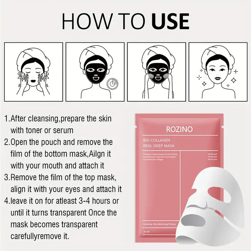One-piece facial mask