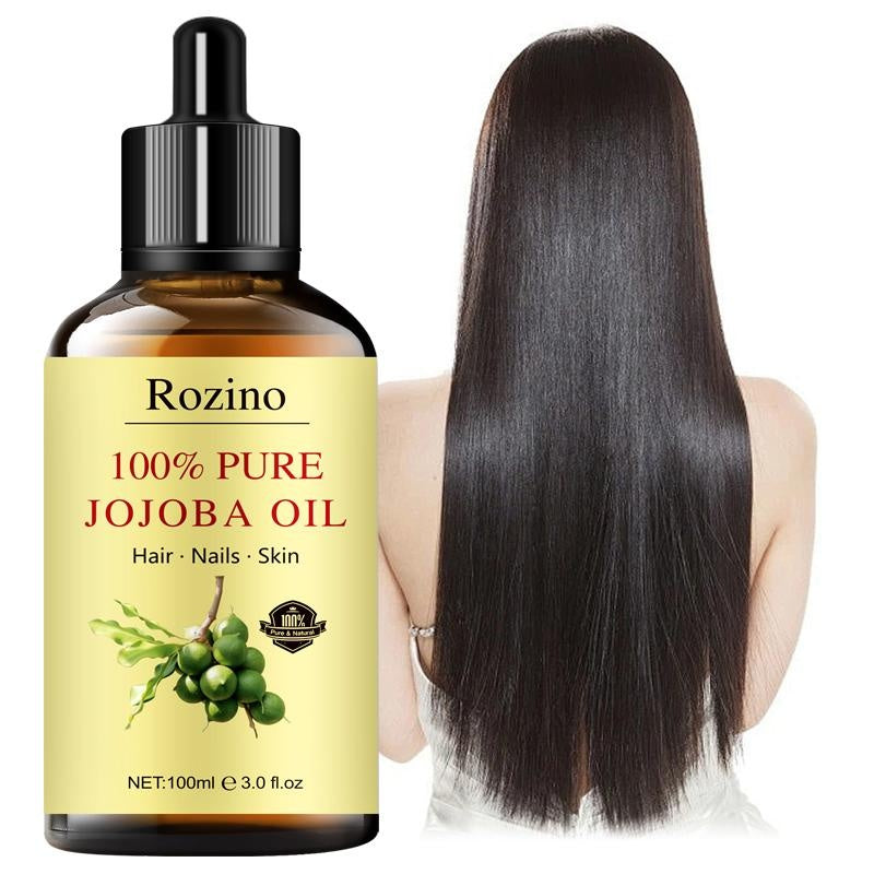Rozino 100% Pure Jojoba Oil - Lubrication Maintenance, No - Rinse & Fast Absorb