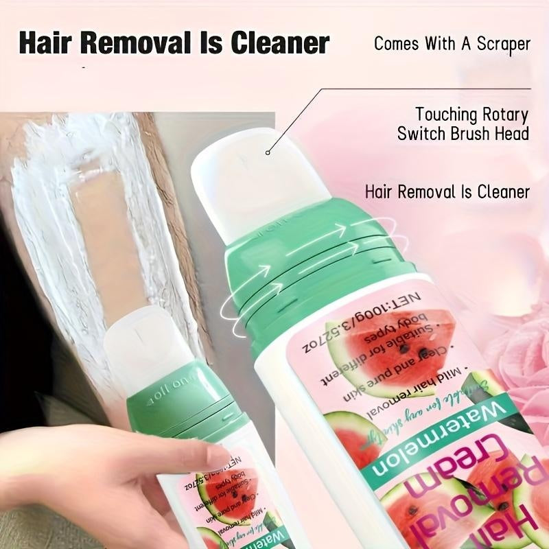 Rozino 3 - in - 1 Watermelon Hair Removal Cream: Remove, Moisturize & Gentle Care Soothing Smooth