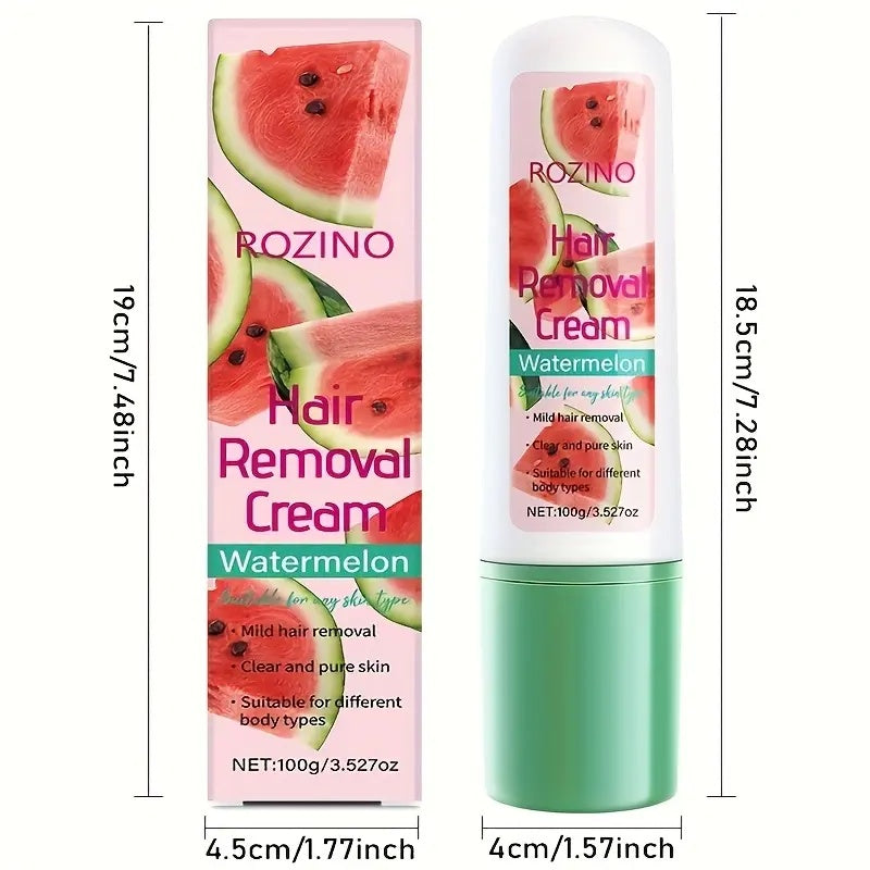 Rozino 3 - in - 1 Watermelon Hair Removal Cream: Remove, Moisturize & Gentle Care Soothing Smooth