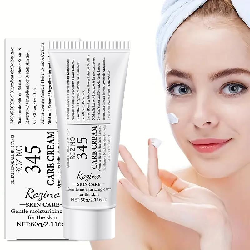 ROZINO 345 Care Cream - Gentle Facial Moisturizer for All Skin Types, 60g, Contains No Ingredients Specified, Moisturizes & Soothes