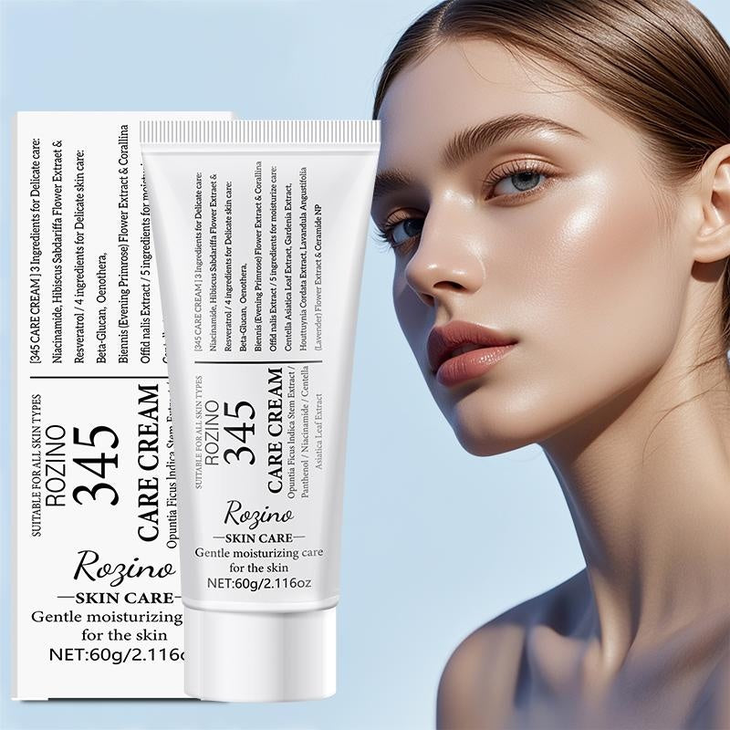 ROZINO 345 Care Cream - Gentle Facial Moisturizer for All Skin Types, 60g, Contains No Ingredients Specified, Moisturizes & Soothes