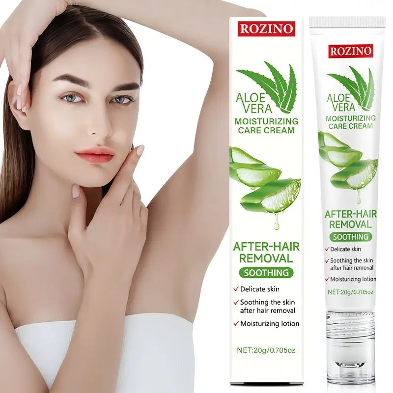 Rozino Aloe Vera Post-Hair Removal Cream: Soothing, Moisturizing for Smooth Skin