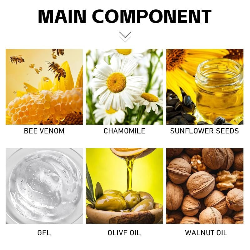 ROZINO Bee Venom & Chamomile Hand & Foot Mask - Intense Moisturizing, Hydrating, Nourishing & Exfoliating Formula for Dry Skin Care 150g