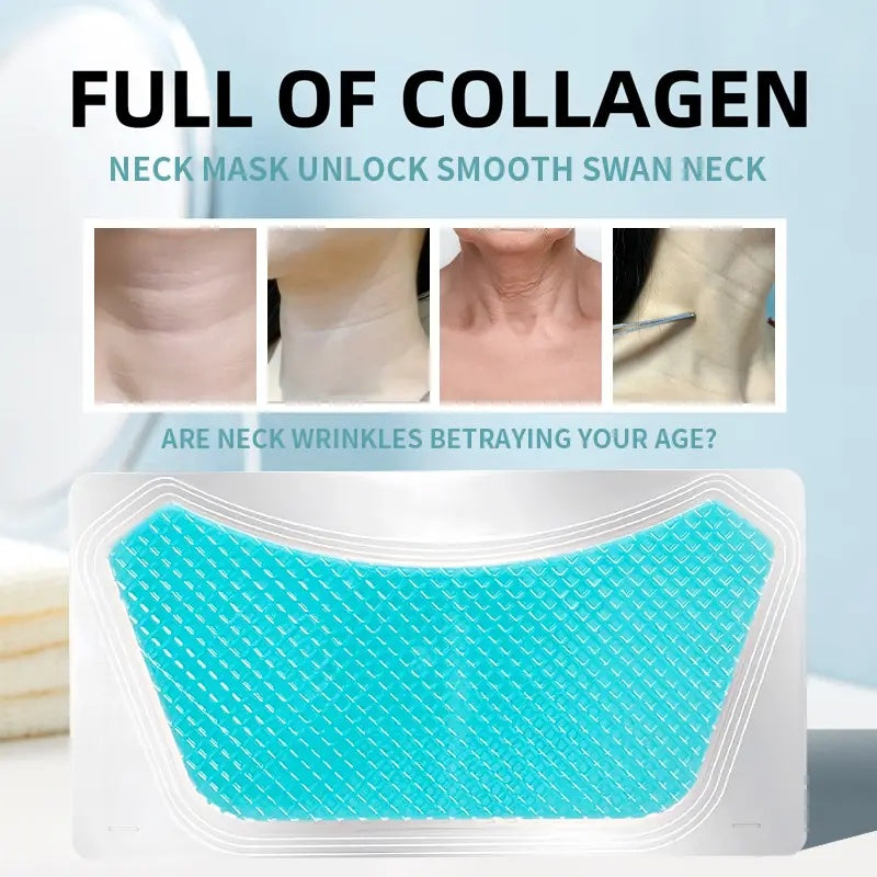 Rozino Bio-Collagen & Retinol Firming Neck Patch for Neck Firming and Tightening Anti-Wrinkle Patches to Smooth Skin Invisible Silicone Pads for Wrinkles