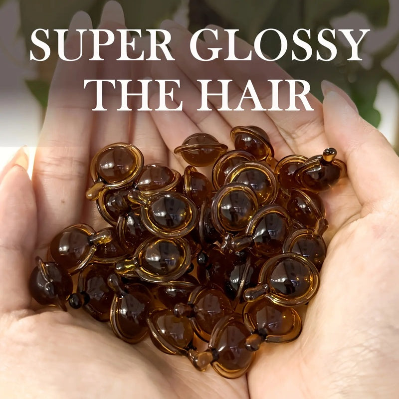 ROZINO Caffeine Hair Capsules Super Smooth & Glossy Magic for Enhanced Hair Shine and Brilliance