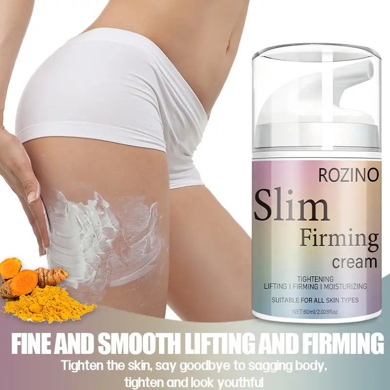 ROZINO  Cream - Tightens Loose Belly Skin & Skin On Legs Arms Body & Butt - 60ml Moisturizing Formula for Defined Look