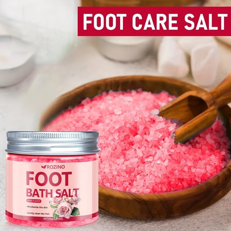 ROZINO Foot Soak Detox Salt - Foot Soaking Salts for Dry Cracked Feet with Tea Tree Oil and Lavender Oil, Foot Bath, Pedicure Soak, Great for Men and Women, Athletes