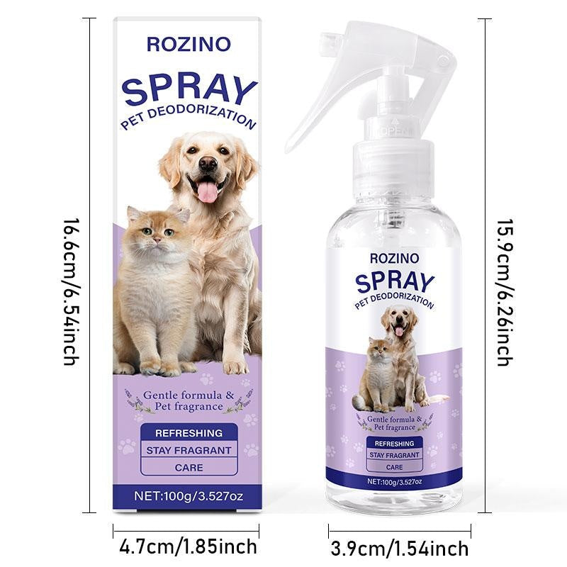 ROZINO Gentle Pet Spray: Fresh Scent & Moisturizing Care