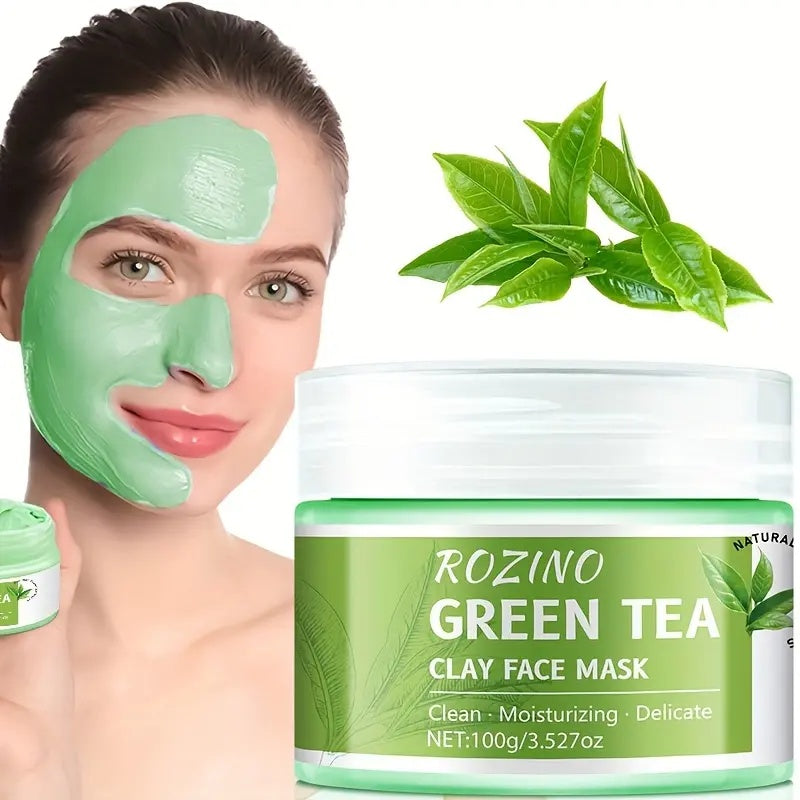 ROZINO Green Tea Cleansing Clay Mask (Deep Cleansing/Moisturizing/Pore Care) lambena  skin  care