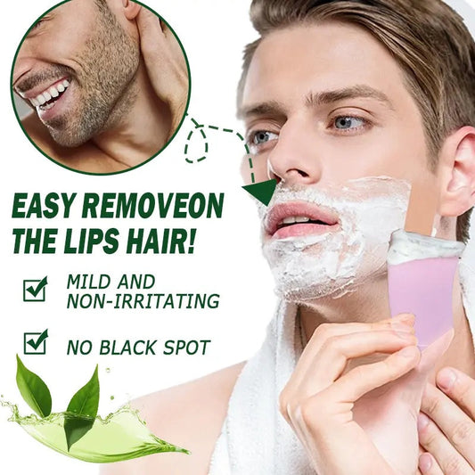 ROZINO Green Tea Hair Removal Cream - Mild & Non-Irritating Formula for Easy Lip Hair Removal Without Black Spots