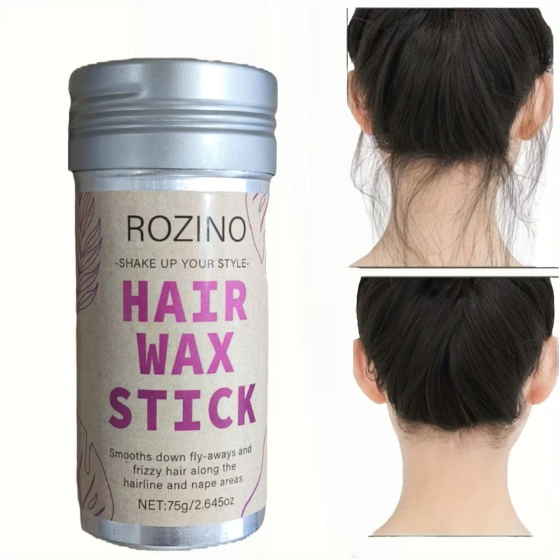 ROZINO Hair Wax Stick — Flyaway control and styling pomade for kids, women and men, ideal for creating hair buns and hair accessories (2 packs of wax) Haircare Gel
