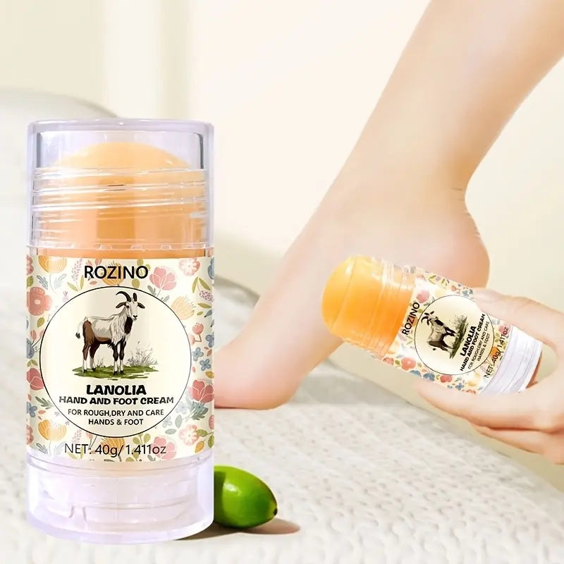 ROZINO Lanolia Hand and Foot Cream 40g - Moisturizing Rejuvenating Hydrating Care for Dry Cracked Skin 1.41oz Daily Moisturize Restore