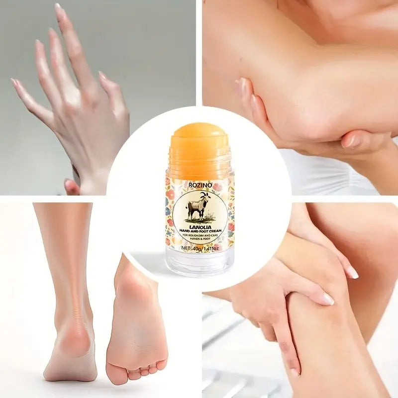 ROZINO Lanolia Hand and Foot Cream, Hand and Foot Moisturizing Cream —— Rejuvenating and Hydrating Care Cream, Deep Skin Hydrating Cream, Suitable for Dry and Cracked Skin