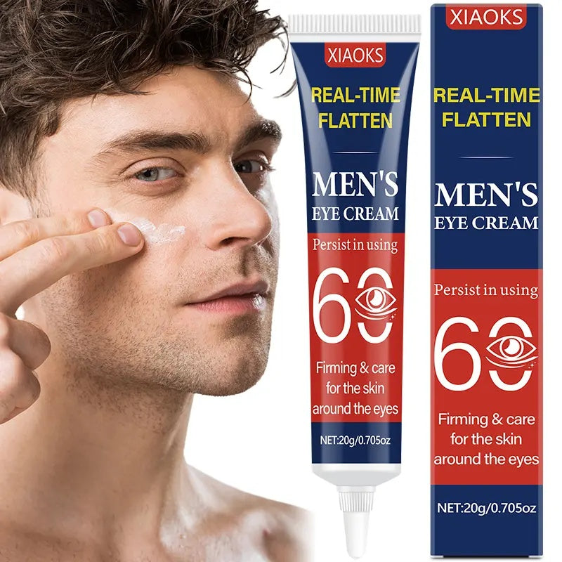 ROZINO Men's Eye Cream for Dark Circles & Puffiness - Anti-Aging Formula Reduces Eye Bags Wrinkles Fine Lines with Aloe Vera 20g