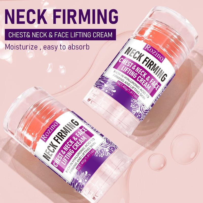ROZINO Neck Firming Chest & Neck & Face Lifting Cream with Hyaluronic Acid & Grape Seed for All Skin Types - Deep Hydration & Moisturizing Body Care