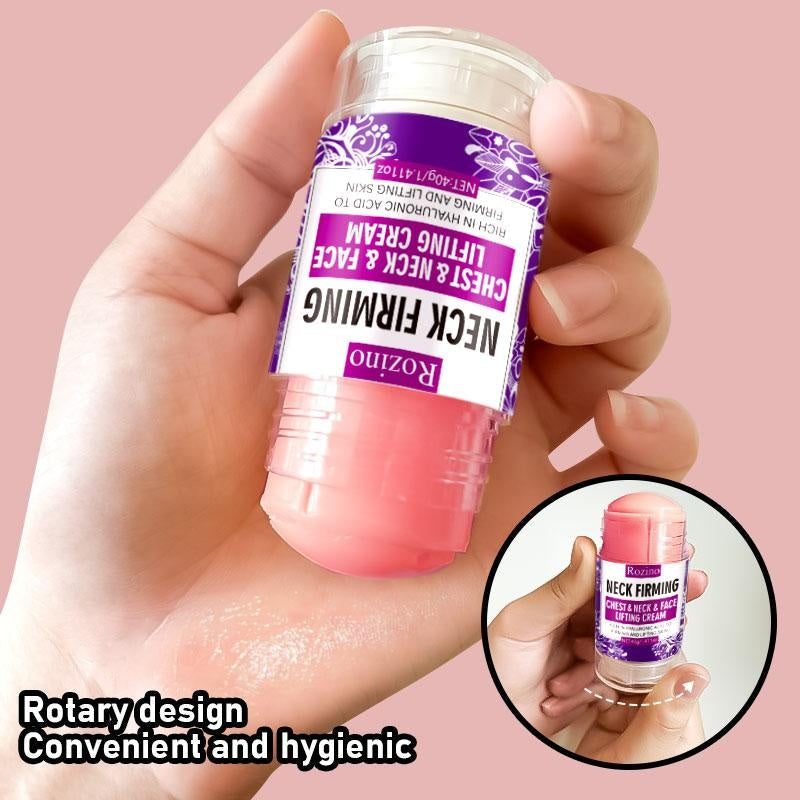 ROZINO Neck Firming Chest & Neck & Face Lifting Cream with Hyaluronic Acid & Grape Seed for All Skin Types - Deep Hydration & Moisturizing Body Care