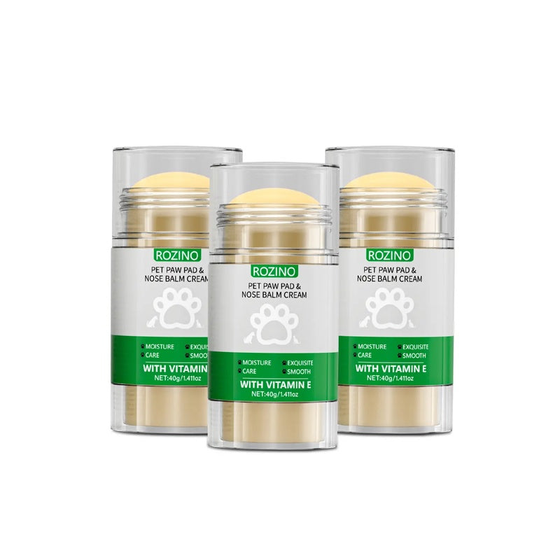 ROZINO Pet Paw & Nose Balm - Vitamin E Moisturizing for Smooth Paws