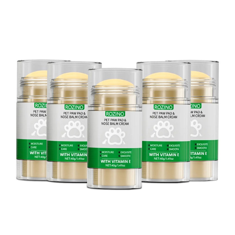 ROZINO Pet Paw & Nose Balm - Vitamin E Moisturizing for Smooth Paws