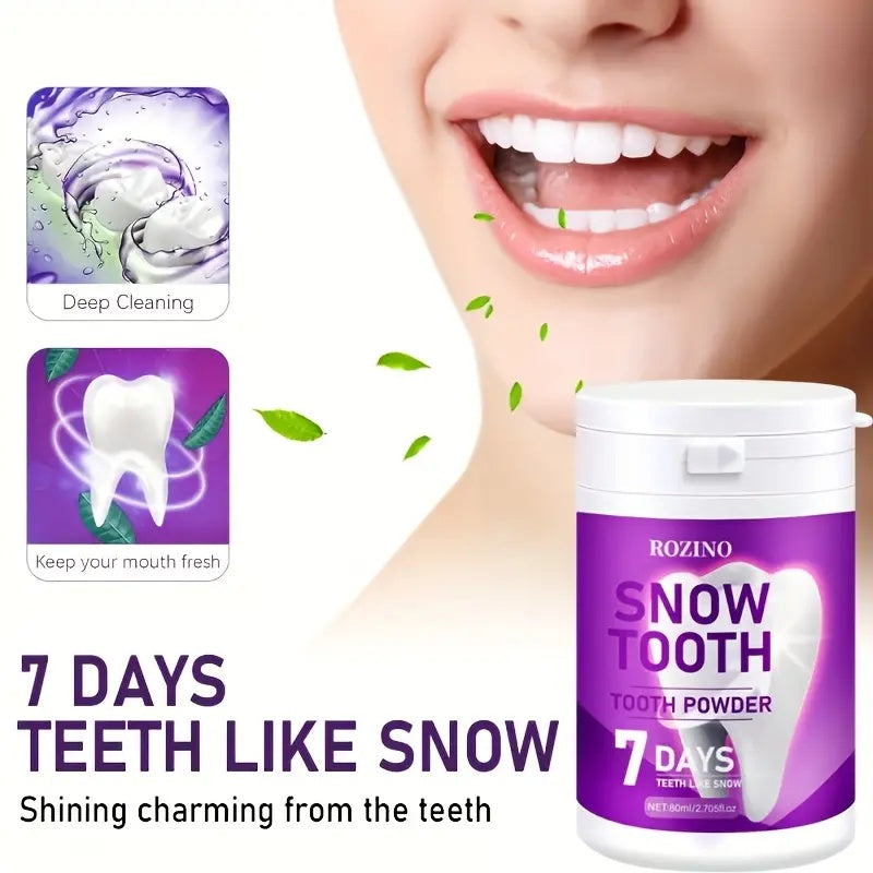 Rozino Snow Tooth Powder: 7 - Day Teeth Whitening for a Snow - White Smile