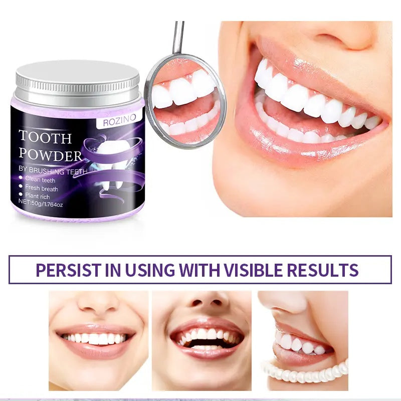 ROZINO Tooth Powder - Natural Oral Care for Clean Teeth & Fresh Breath (50g)