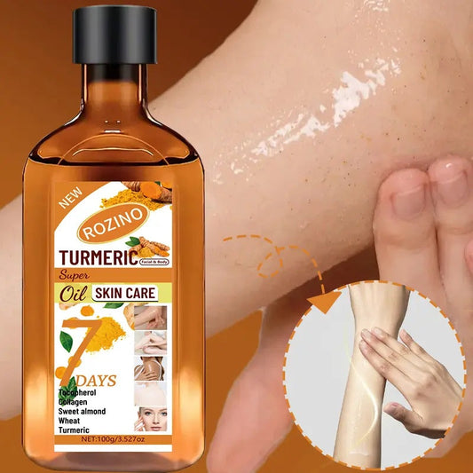 Rozino Turmeric Oil Super Skin Care Formula 100g Unisex 7 Days Benefits for Skin Health Natural Ingredients