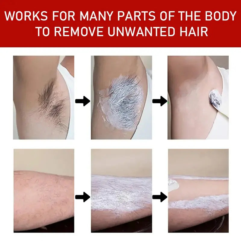 Rozino Watermelon Unhairing Cream Gentle Hair Removal for Arms Legs Chest & Pubic Area Painless Flawless Results for All Skin Types 50g